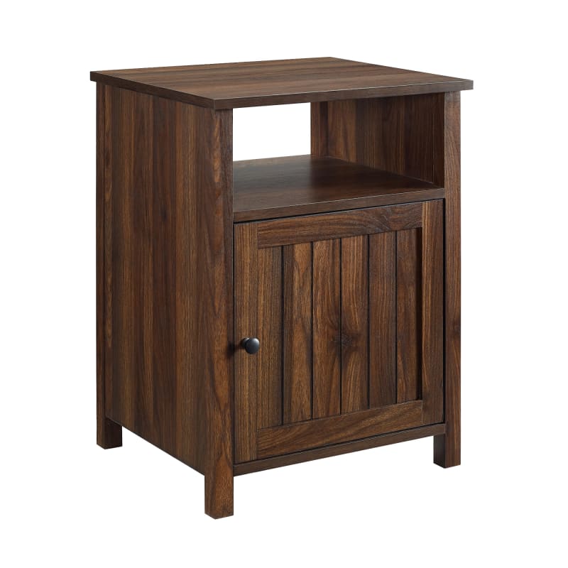 Delacoradelacora We Bdf18crast Aspen Creek 18 Wide Grooved Beadboard Door Side Table Dark Walnut Indoor Furniture Tables Accent Dailymail