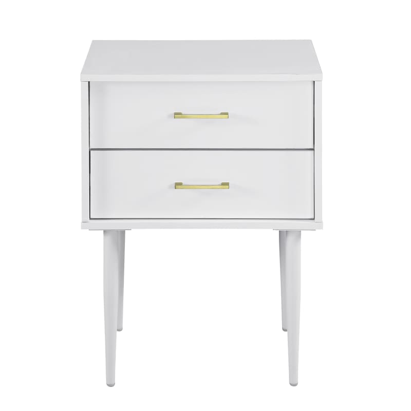 Delacoradelacora We Bdf20oli2d 20 Wide Modern Nightstand Side Table White Indoor Furniture Storage Nightstand Dailymail