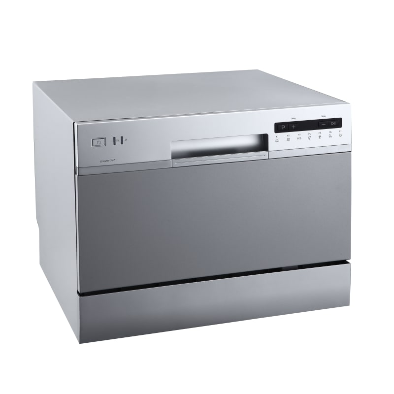 edgestar dwp62 22 wide 6 place setting countertop countertop dishwasher - silver