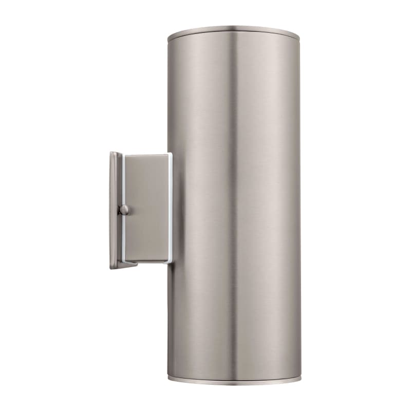 Ascoli - 2-Light Outdoor Wall Light - Stainless Steel - Clear Glass