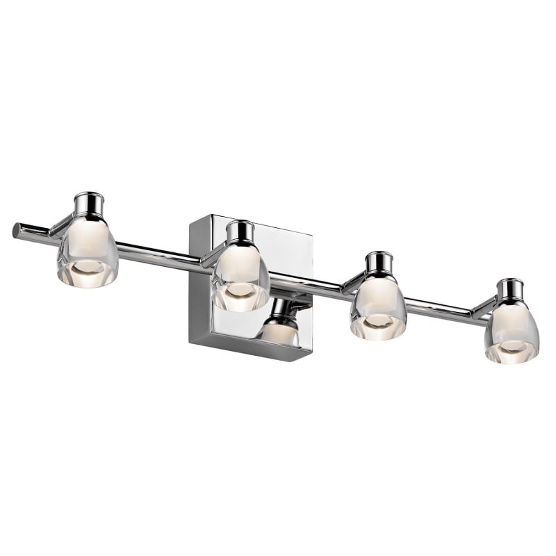 Elan Lighting Haisle LED Track Light with Clear Shade in Chrome