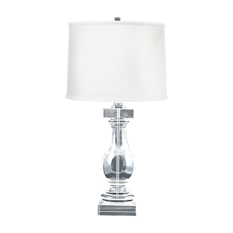 Elk Home 704 Crystal Single Light, Tall Clear Glass Table Lamps