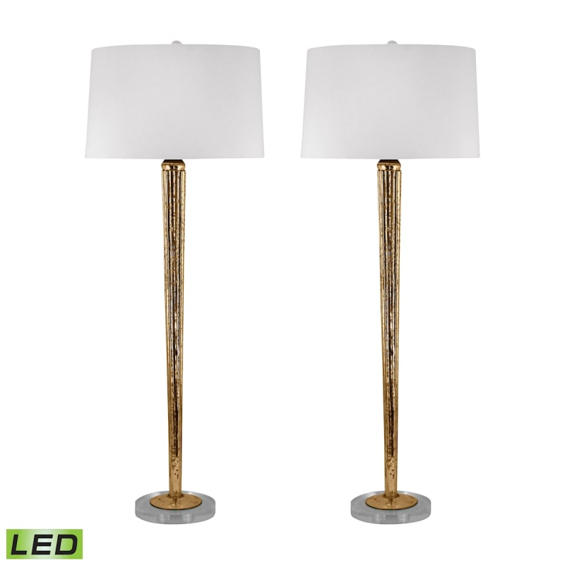 Mercury Gold Lamps Table, How Tall Should A Buffet Table Lamp Be