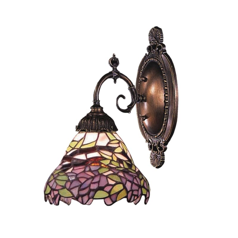 Elk Lighting 071-TB-28 Mix-N-Match 1 Light Wall Sconce Tiffany Bronze Indoor Lighting Wall Sconces Down Lighting