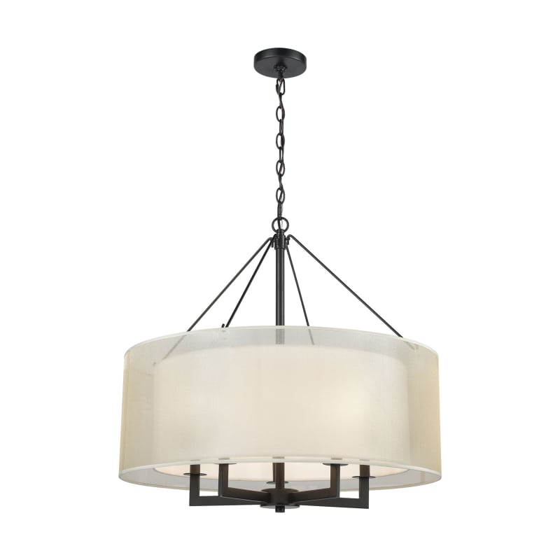 Elk Home - Ashland - 5 Light Chandelier in Modern/Contemporary Style with Art