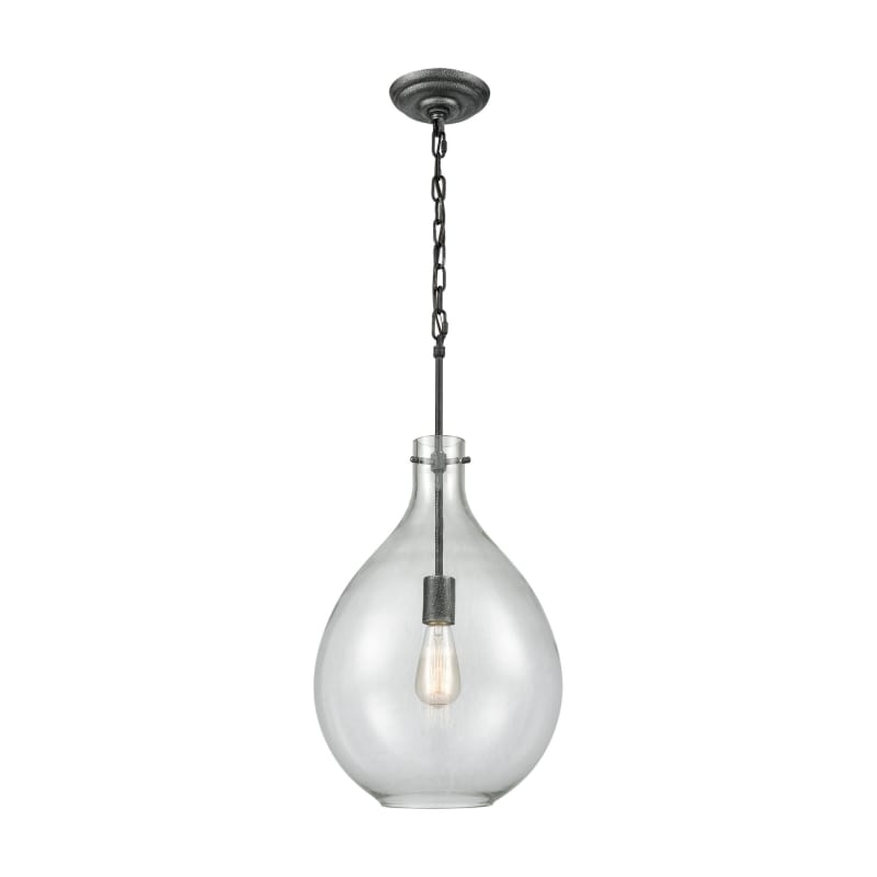 Elk Home 12-Inch Wide Sunderland Pendant  Silvered Graphite