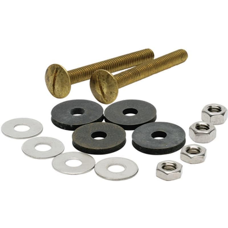 Fluidmaster 6101 Tank to Bowl Bolts Set of 2 with Washers and Nuts Toilet Accessories and Parts Toilet Parts Tank to Bowl Hardware