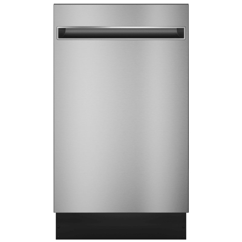 GE PDT145S 18 Inch Wide 8 Place Setting Energy Star Rated Built-In Fully Integrated Dishwasher with Piranha Hard Food Disposer Stainless Steel
