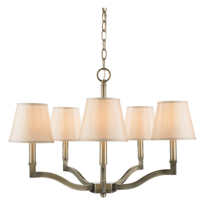 Golden Lighting 3500-5 Waverly 5 Light Single Tier Chandelier