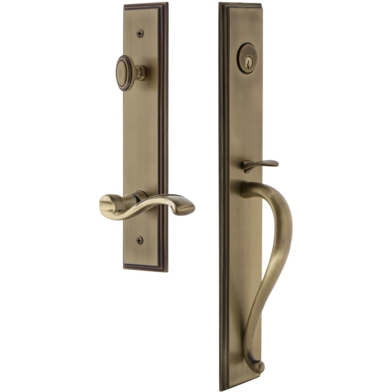 UPC 662972475806 product image for Grandeur CARSGRPRT_ESET_238_LH Carre Solid Brass Rose Left Handed Keyed Entry Si | upcitemdb.com