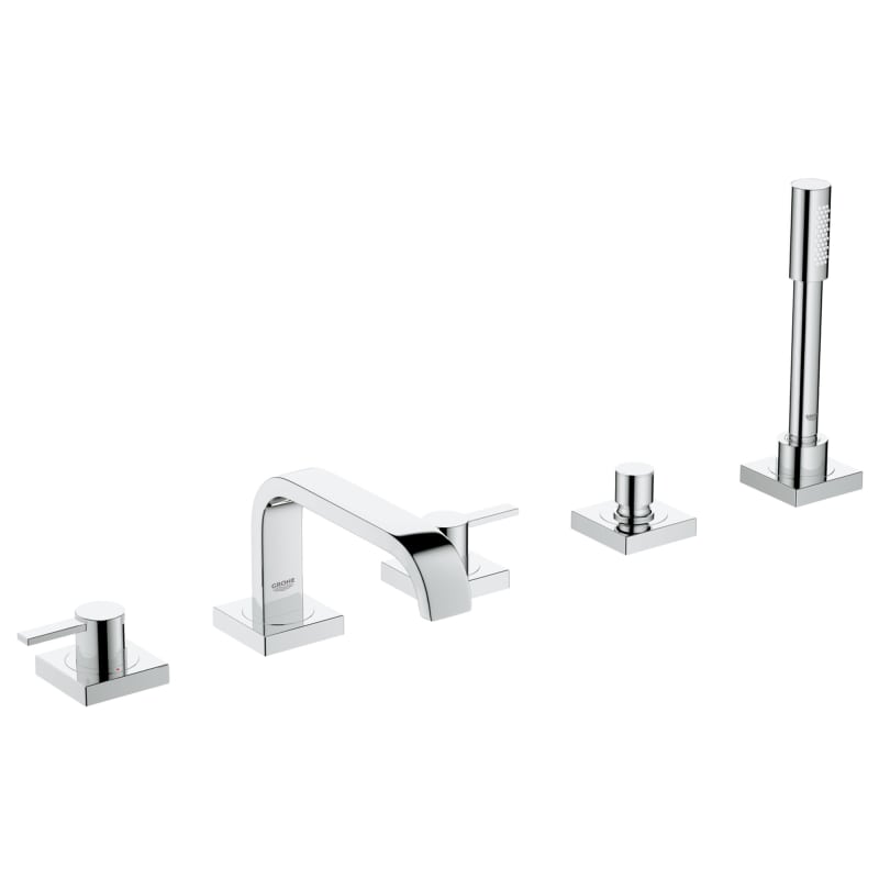 EAN 4005176429040 product image for Grohe 25 097 1 Allure Deck Mounted Roman Tub Faucet with Handles and Built-In Di | upcitemdb.com
