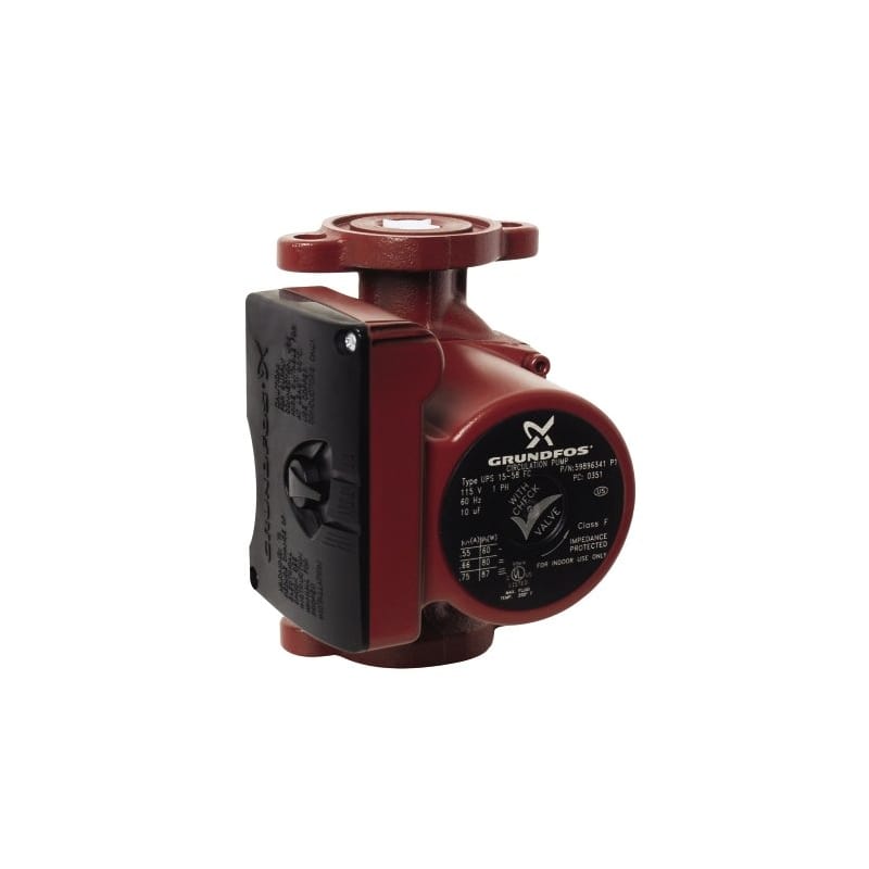IFC 59896341 Grundfos UPS15-58FC 3-Spd Circulator Pump