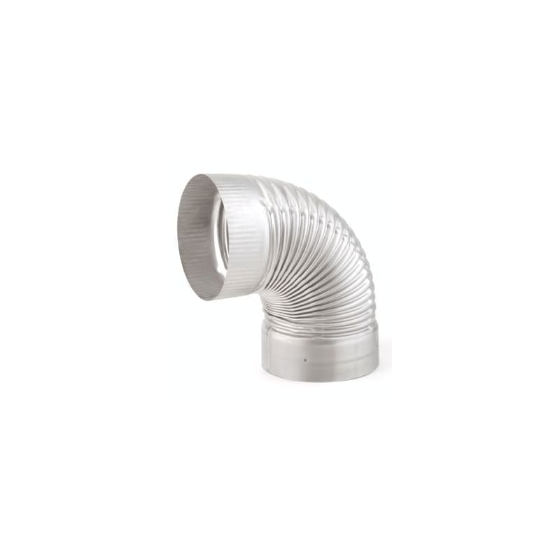 UPC 711884507324 product image for Heat-Fab 4714SS Stainless Steel 304 Rigid Liner 7 Inch 90 Degree Crimped Elbow | upcitemdb.com