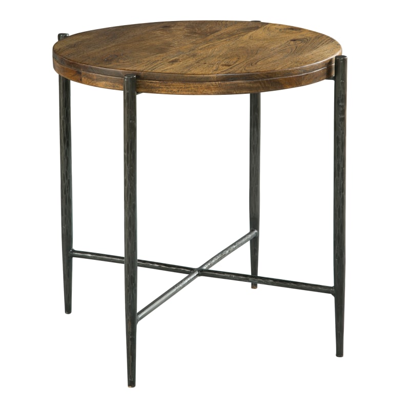 UPC 643218660774 product image for Hekman 27497 26 Inch Wide Iron Framed Wood End Table | upcitemdb.com