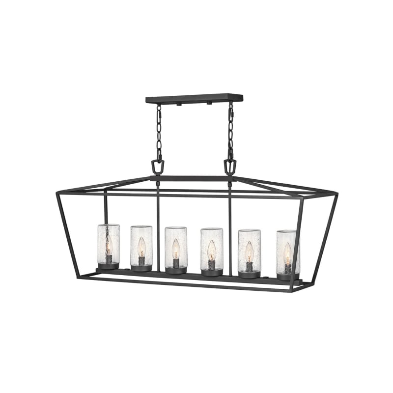 Hinkley Lightinghinkley Lighting 2569 Lv Alford Place 12v 21w 6 Light 40 Wide Open Air Led Outdoor Taper Candle Linear Chandelier Museum Black Outdoor Lighting Dailymail