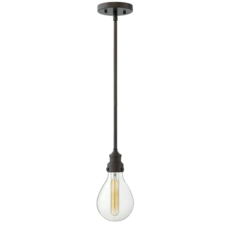 Hinkley Lighting 3267 Denton 1 Light 5  Wide Mini Pendant - Industrial Iron