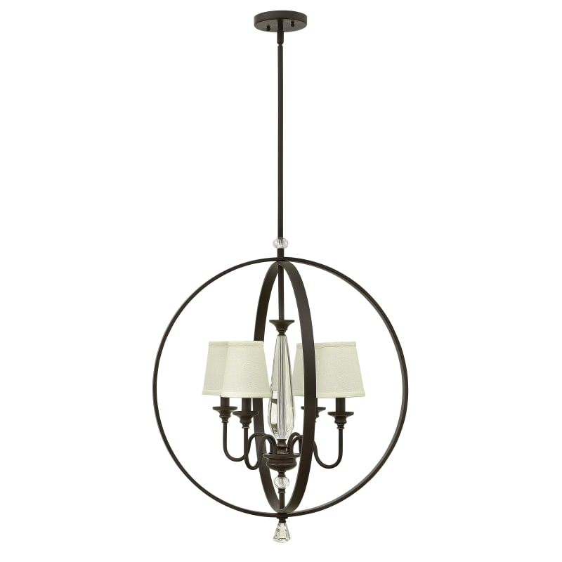 Hinkley Lighting 4604 Waverly 4 Light 24 Wide Taper Candle Chandelier - Oil Rubbed Bronze Candle Chandeliers Hinkley Lighting 4604 Waverly 4 Light 24 Wide Taper Candle Chandelier - Oil Rubbed Bronze Candle Chandeliers