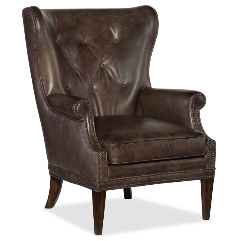 Hooker Furniture Cc513 095 Maya 30 Wide Leather Accent Chair With