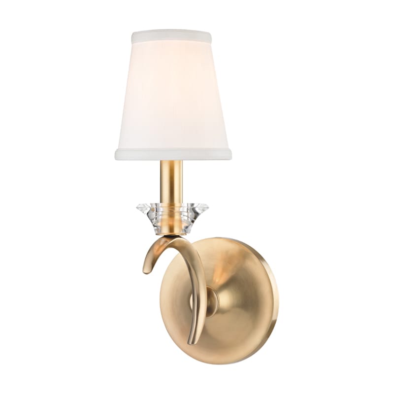 Hudson Valley Lighting 3191 Marcellus Single Light 6" Wide Wall Sconce with Whit