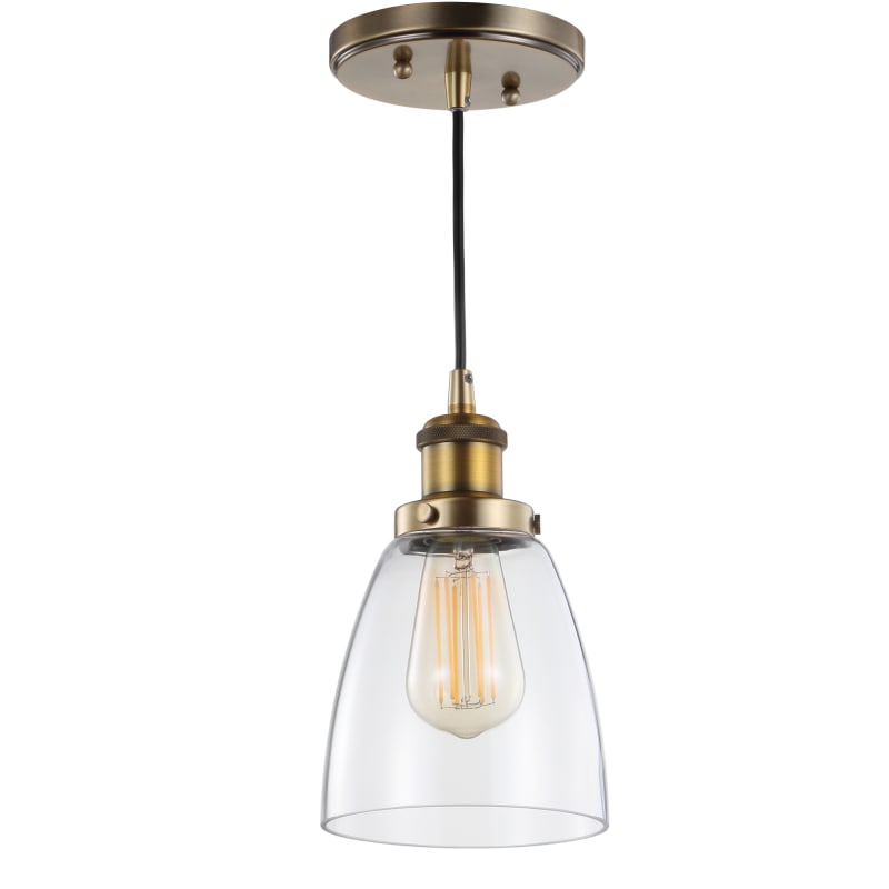 Jonathan Y Lighting Jyl3518 Single Light 6 Wide Led Mini Pendant With Clear Glass Shade Brass Gold Indoor Pendants Shefinds - Y Lighting Mini Pendant Jonathan Y Lighting Jyl3518 Single Light 6 Wide Led Mini Pendant With Clear Glass Shade Brass Gold Indoor Pendants Shefinds - Y Lighting Mini Pendant