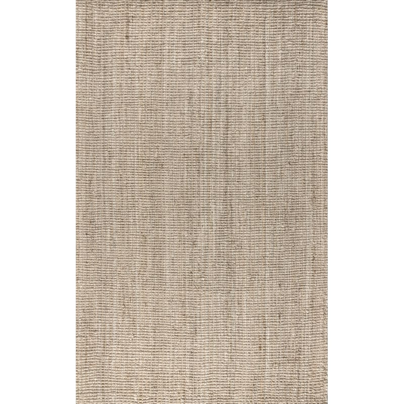 JONATHAN Y Lighting NRF102-8 Natural Fiber 7-3/4' x 10' Jute Hand Woven Solid Rectangle Area Rug Light Ivory Home Decor Rugs Area Rugs