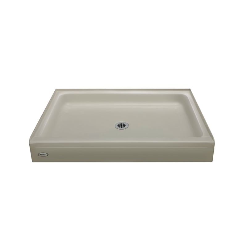 Jacuzzi Tru-Level Almond Acrylic Shower Base (Common: 34-in x 48-in; Actual: 34-in x 48-in)