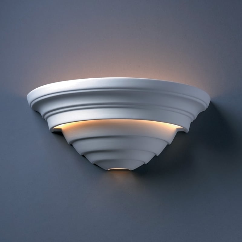 Justice Design Group Cer 1555 Bis Led 1000 Ambiance 16 Wall Sconce