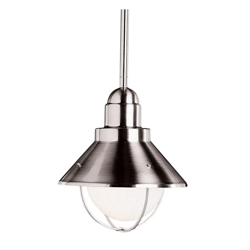 Kichler 2621 Seaside Single-Bulb Outdoor Pendant - Nickel