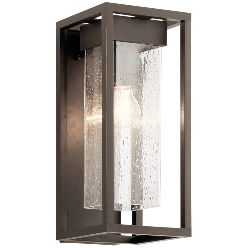 Kichler 59061 Mercer 16" Tall Outdoor Wall Sconce Olde Bronze Outdoor Lighting Wall Sconces
