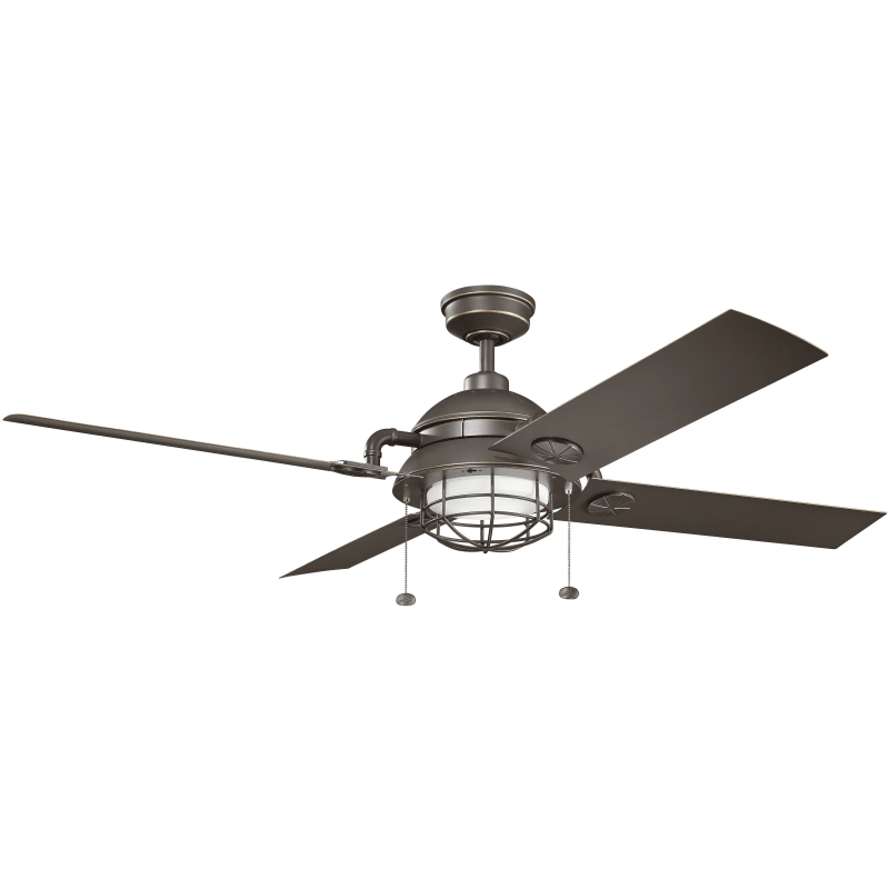 Kichler 310136 Maor 65 Indoor Outdoor Ceiling Fan With Blades And