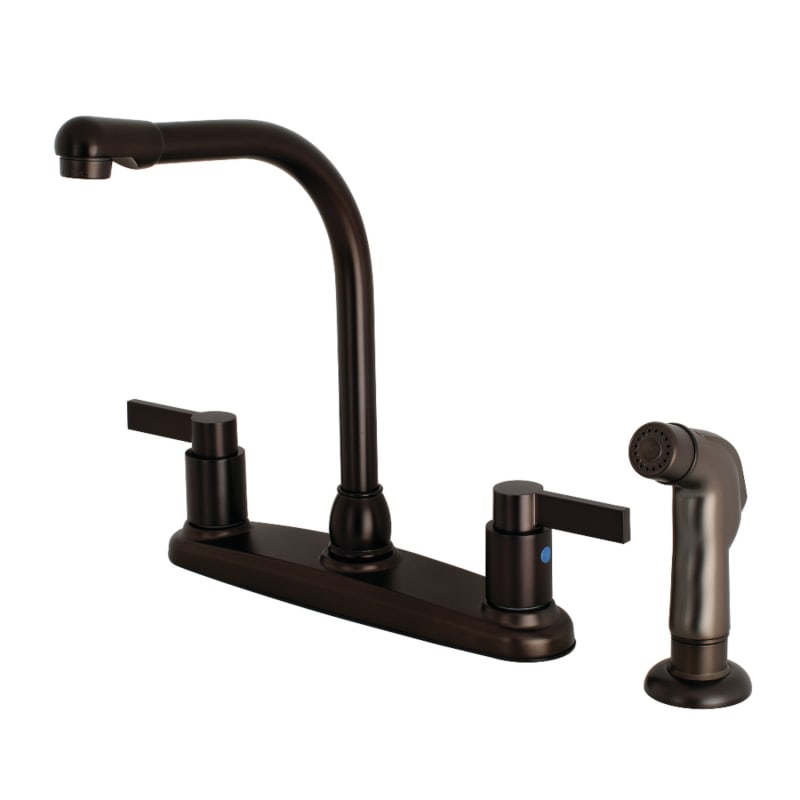 UPC 663370540486 product image for Kingston Brass FB275.NDLSP NuvoFusion 1.8 GPM Centerset Kitchen Faucet - Include | upcitemdb.com