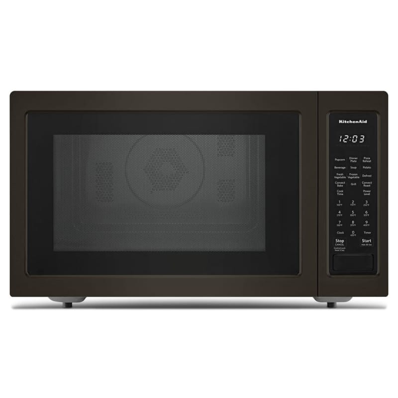KitchenAid – 1.5 Cu. Ft. Convection Microwave with Sensor Cooking and Grilling – Black stainless steel