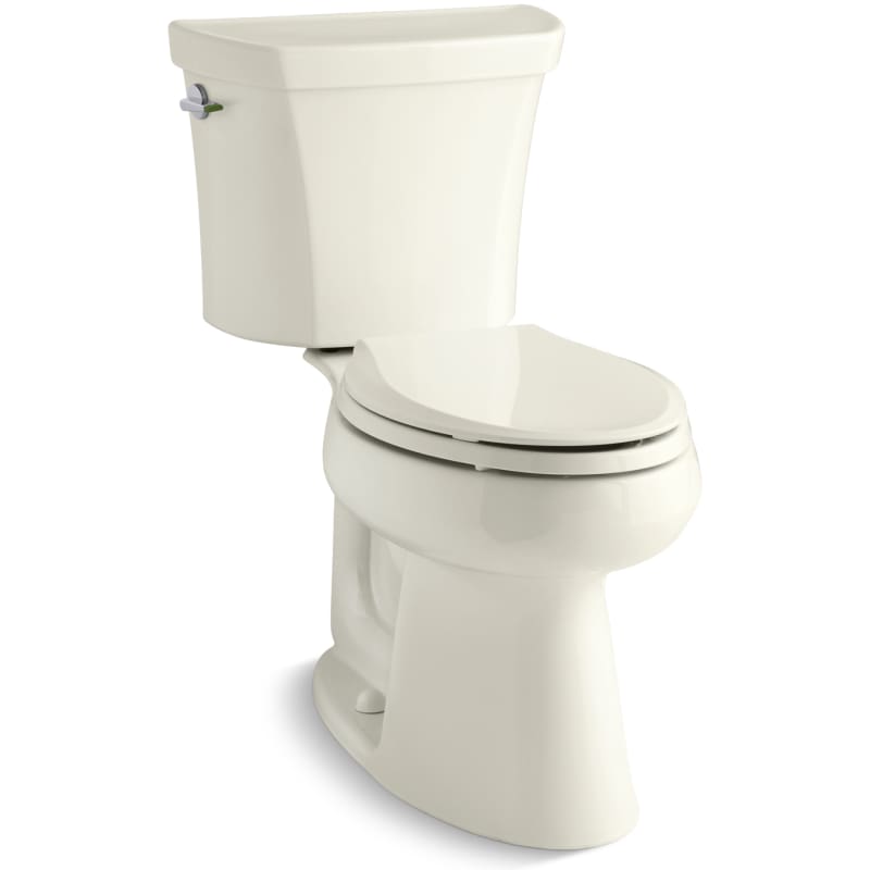 Kohler K-3989-96 Highline Dual Flush Two-Piece Elongated Comfort Height Toilet - Less Seat Biscuit Fixture Toilet Two-Piece Elongated