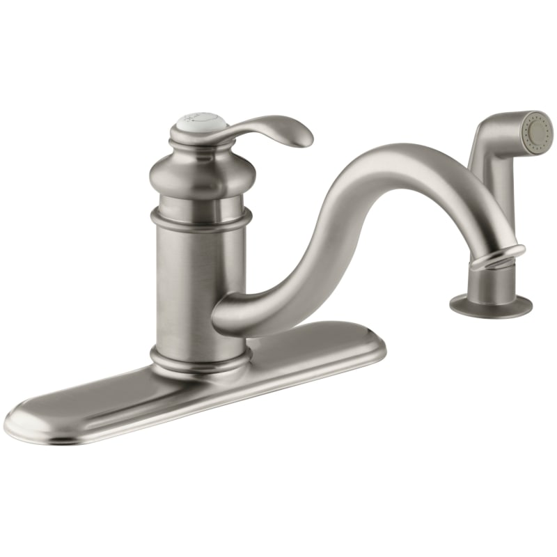 Kohler K 12172 Single Handle Kitchen Faucet With Side Spray From