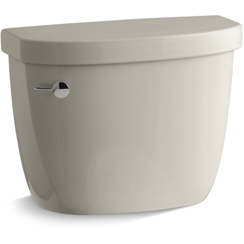 Kohler Cimarron 1.28 GPF Toilet Tank Only with AquaPiston Flushing Technology in Sandbar