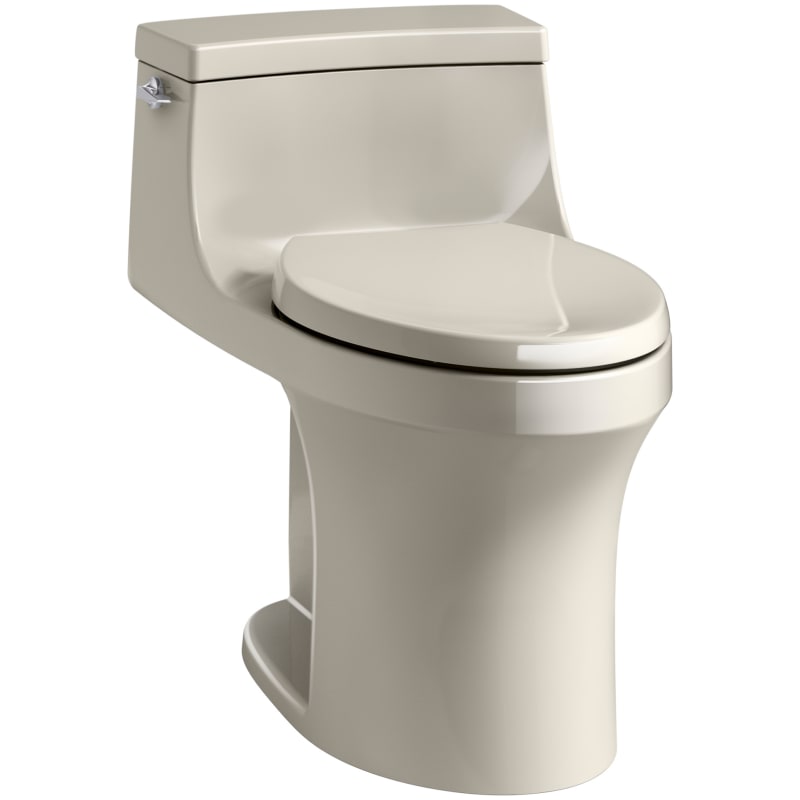 Kohler K-5172-G9 San Souci 1.28 GPF Elongated One-Piece Comfort Height Toilet with AquaPiston Technology - Seat Included Sandbar Fixture Toilet One-Piece