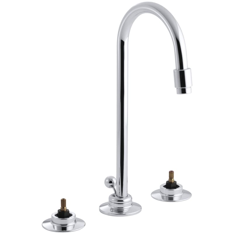 Kohler K-7435-KN Triton 0.5 GPM Widespread Bathroom Faucet with Pop-Up Drain Ass