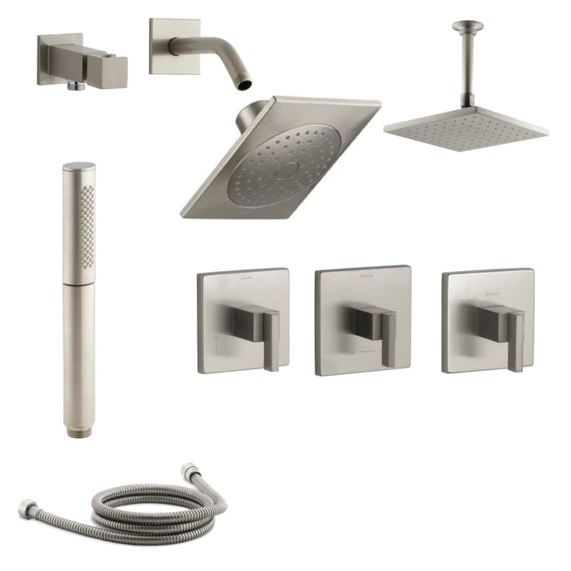Kohler K Loure Ms17 4 Loure Thermostatic Shower System With Single