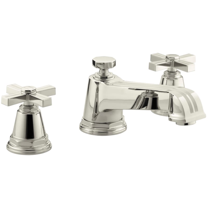 UPC 650531171849 product image for Kohler K-T13140-3B-SN Polished Nickel Pinstripe Double Handle Roman | upcitemdb.com