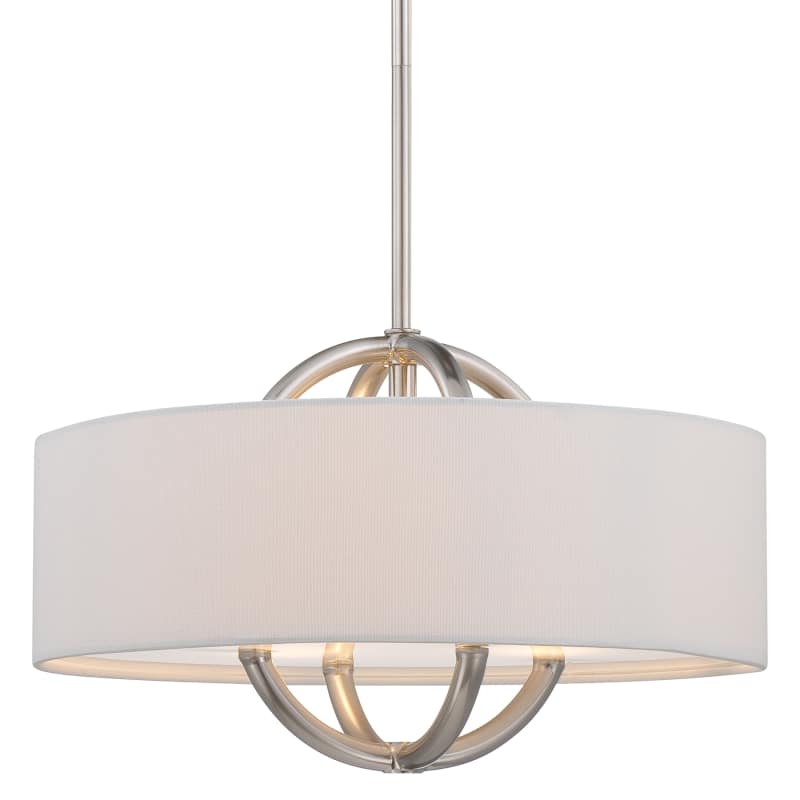 George Kovacs 3-Light Drum Pendant - 18W in. Brushed Nickel