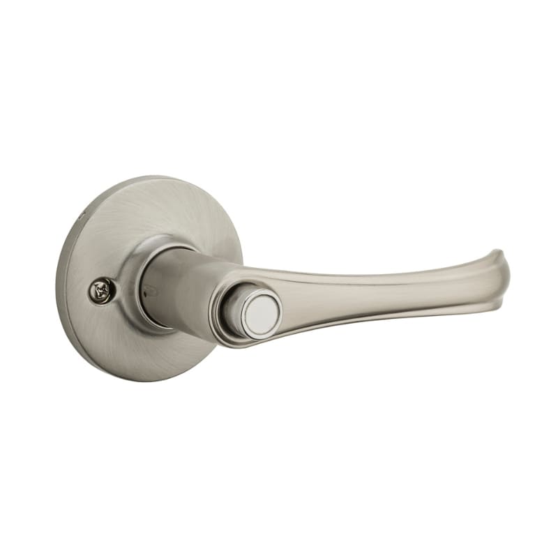 Kwikset Burbank Lever Privacy in Satin Nickel