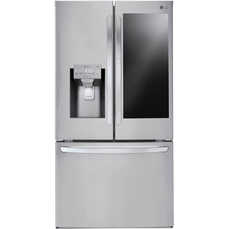 LG LFXS28596S 36 Inch Wide 27.5 Cu. Ft. Energy Star Rated French Door Refrigerator with Instaview Door-In-Door and SmartThinQ Technology Stainless