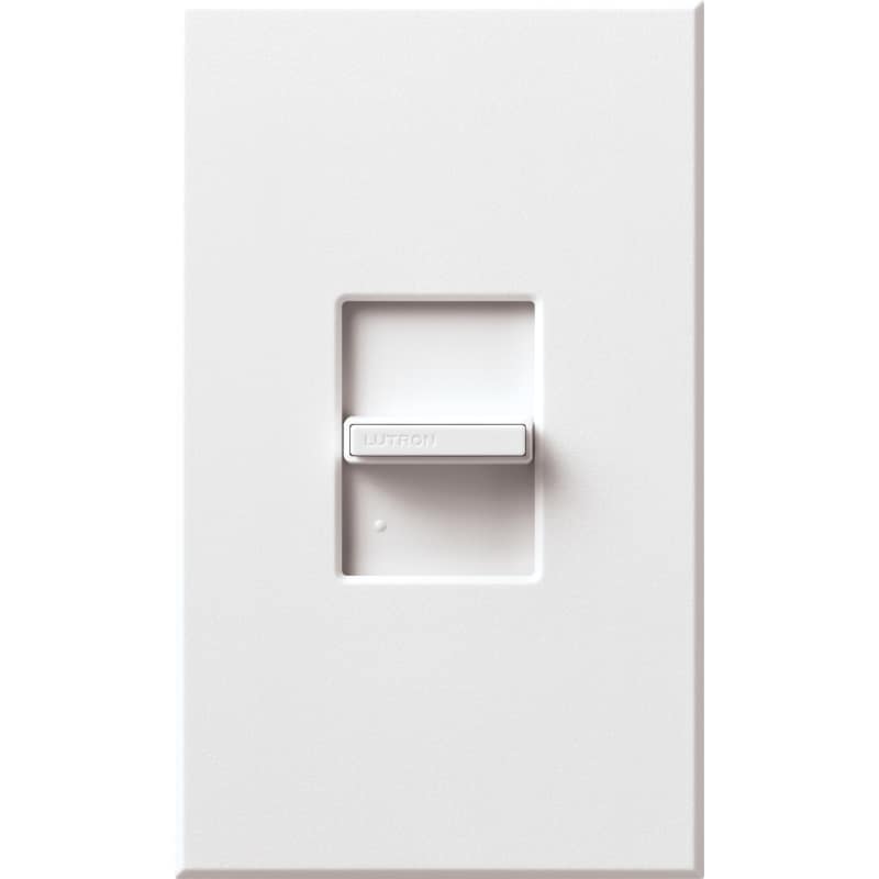 Lutron N-1003P Nova 120 Volt 1000 Watt Single Pole/3-Way Small Control Preset Dimmer White Wall Controls Dimmers Dimmers