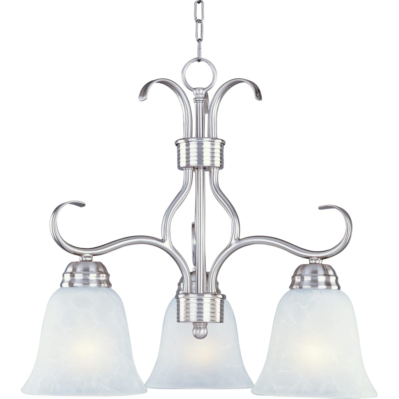 Maxim 10122 Basix 19" Wide 3 Light Chandelier