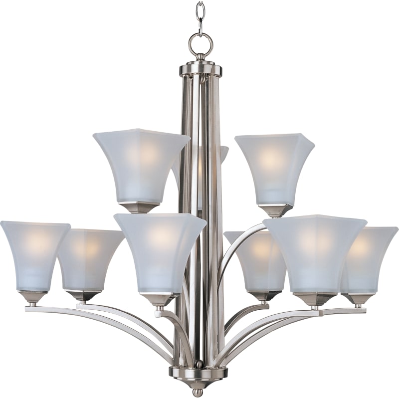 Maxim Lighting - Nine Light Chandelier - Aurora-Nine Light 2-Tier Chandelier in