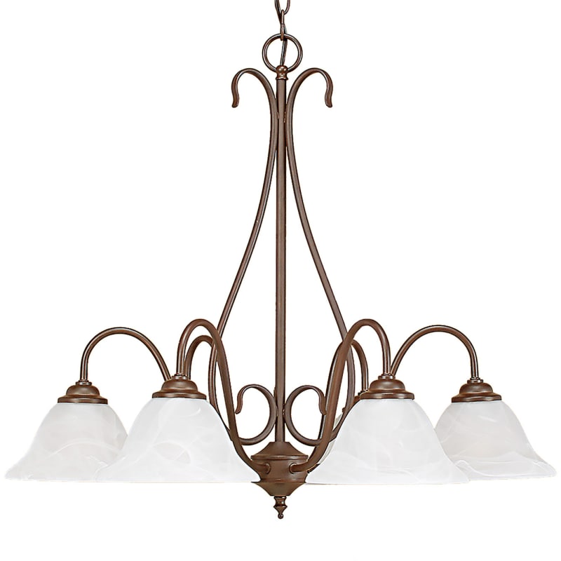 796-BZ-Millennium Lighting-6 Light Chandelier-24 Inches Tall and 27 Inches Wide-Bronze Finish -Traditional Installation