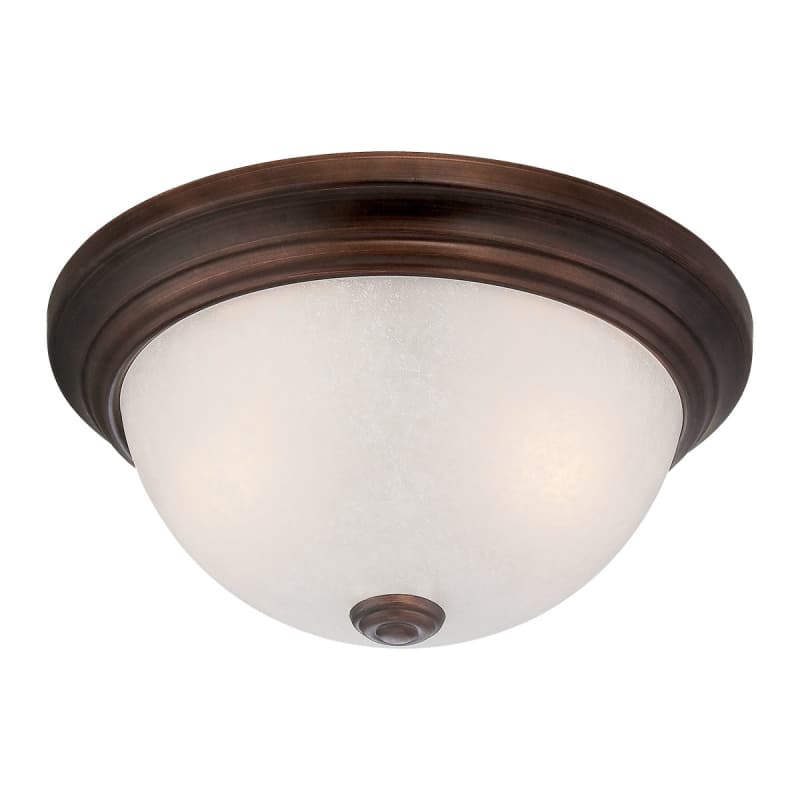 Millennium Lighting 15" 3 Lights Metal Flushmount Light in Rubbed Bronze