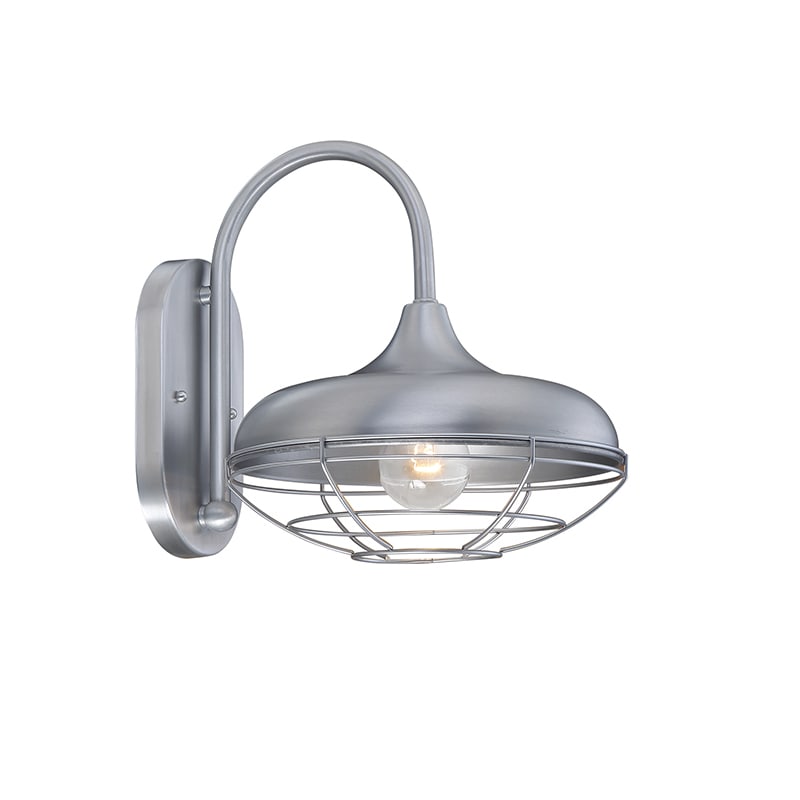 Millennium Lighting 10" 1 Light Transitional Metal Wall Sconce in Silver