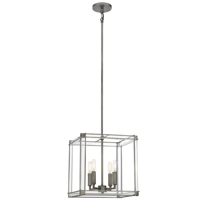 Minka Lavery 3854 4 Light 14 Wide Multi Pendant Antique Nickel Indoor Lighting Pendants From Accuweather - Minka Lighting Pendants