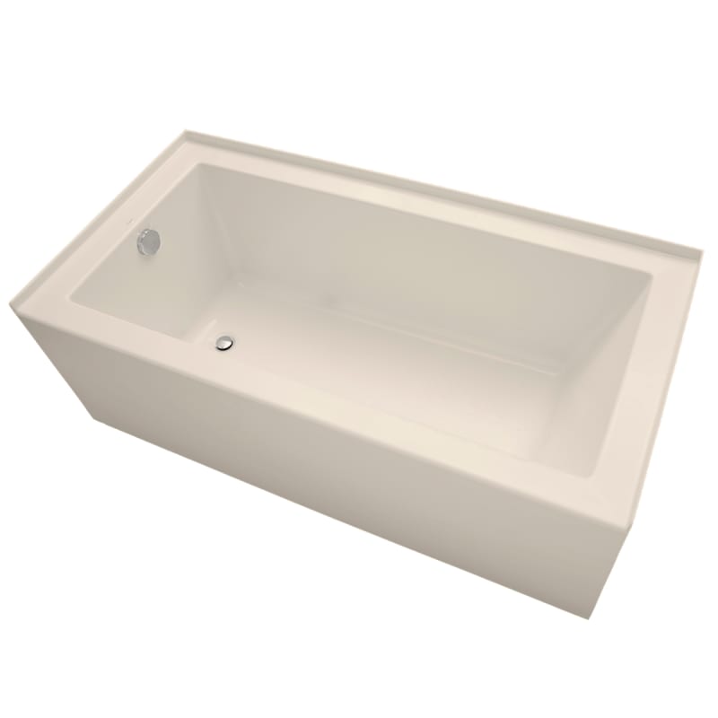 Mirabelle MIRSKS6030L 60" X 30" Acrylic Soaking Bathtub For Three Wall Alcove